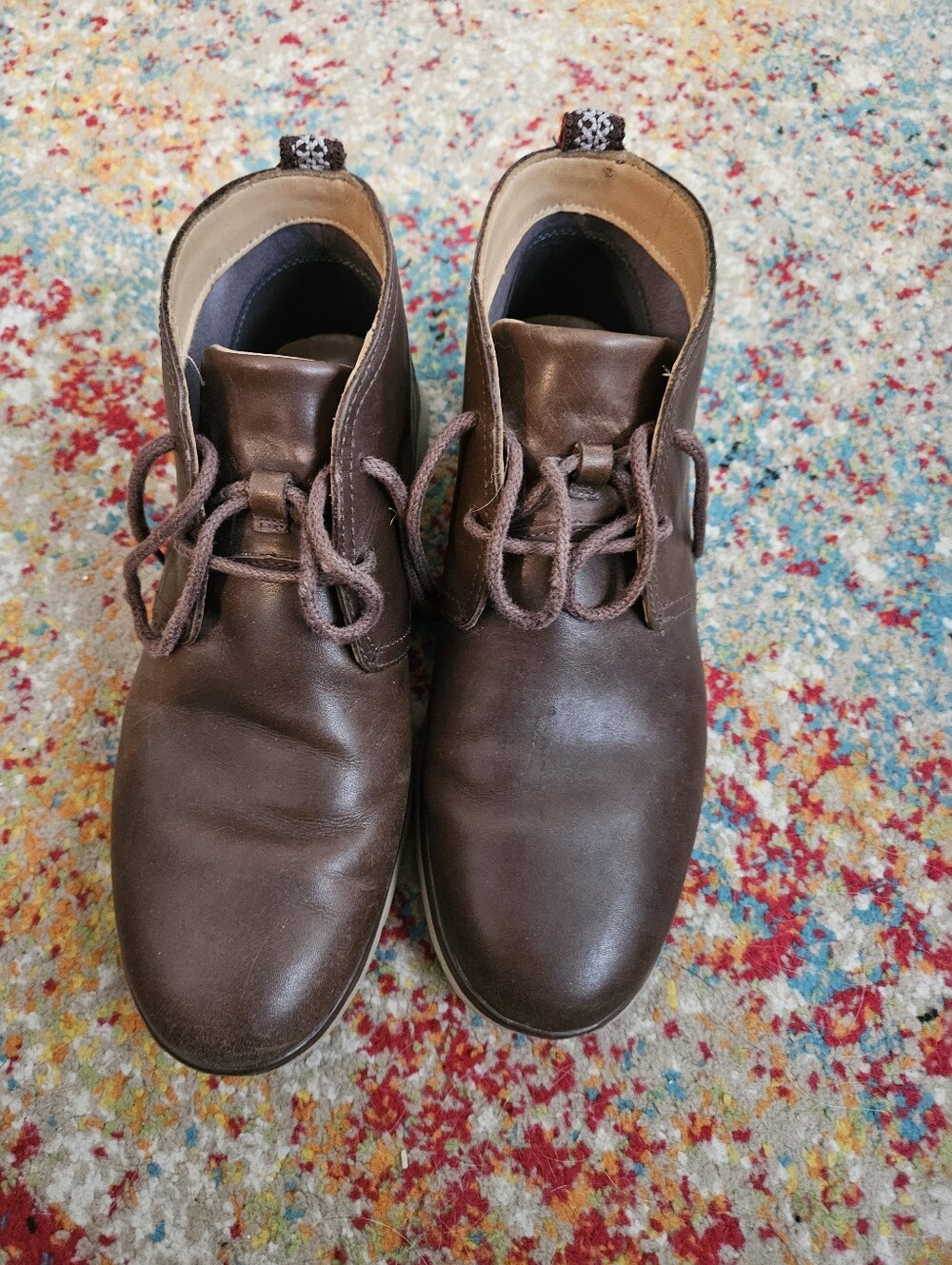 UGG Australia Men's Freamon Brown Leather Chukka Boots Lightweight Size 9